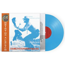 CHRIST ON CRUTCH - CRIME PAYS WHEN PIGS DIE - BLUE - Vinyl Record image 1