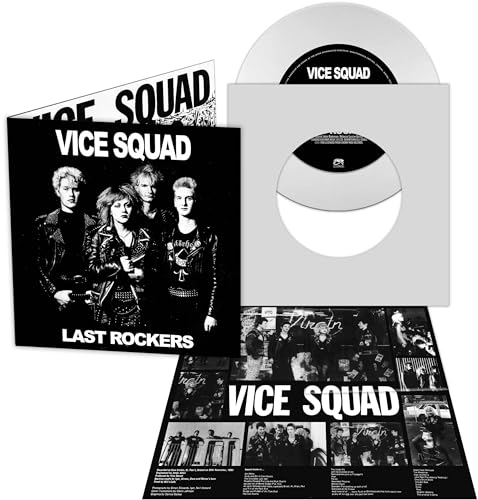 VICE SQUAD - LAST ROCKERS - WHITE - Vinyl Record 7 image 1