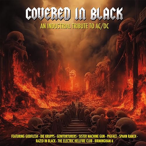 VARIOUS ARTISTS - COVERED IN BLACK - AN INDUSTRI - Vinyl Record image 1