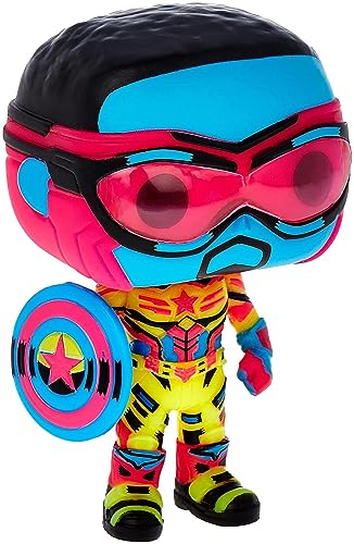 Funko Pop! Marvel - Black Light Captain America - Non-book item image 1