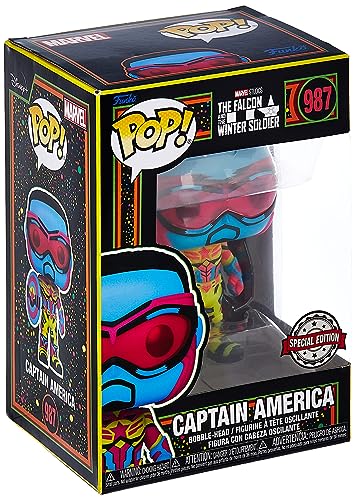 Funko Pop! Marvel - Black Light Captain America - Non-book item image 2