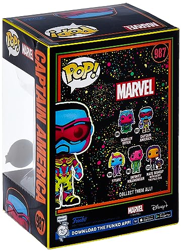 Funko Pop! Marvel - Black Light Captain America - Non-book item image 3