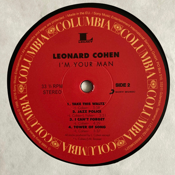 Leonard Cohen - I'm Your Man - Vinyl Record image 4
