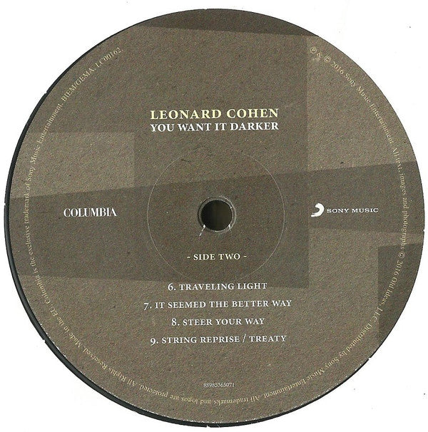 Leonard Cohen - You Want It Darker - Vinyl Record image 4