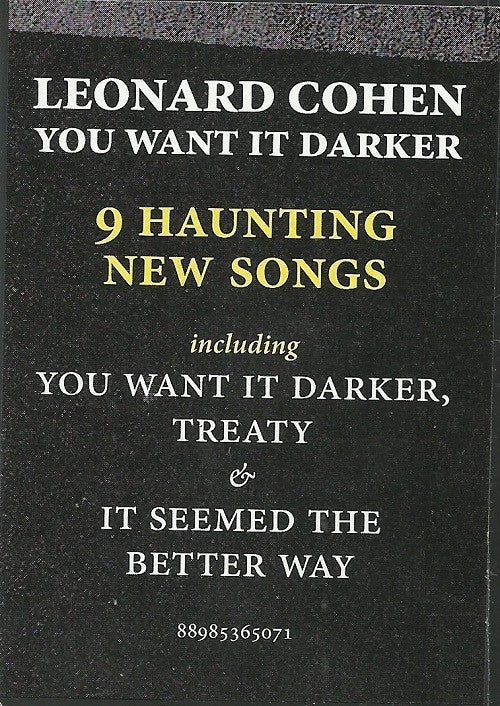 Leonard Cohen - You Want It Darker - Vinyl Record image 5