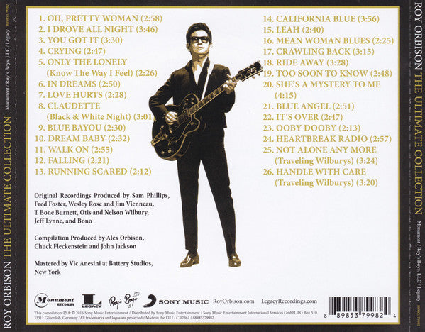 Roy Orbison - Ultimate Collection - CD image 3