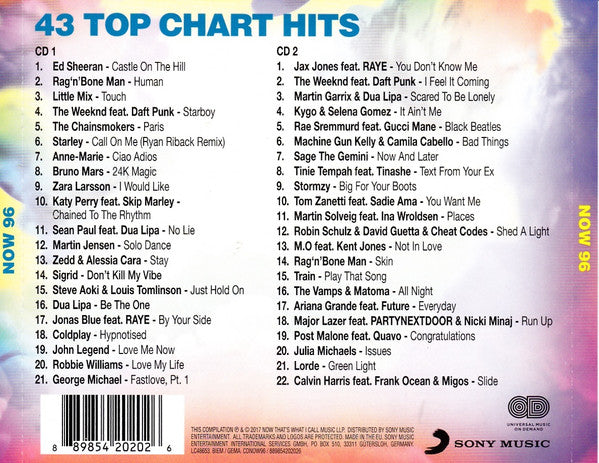 Various - Now That's What I Call Music! 96 - Used CD image 2
