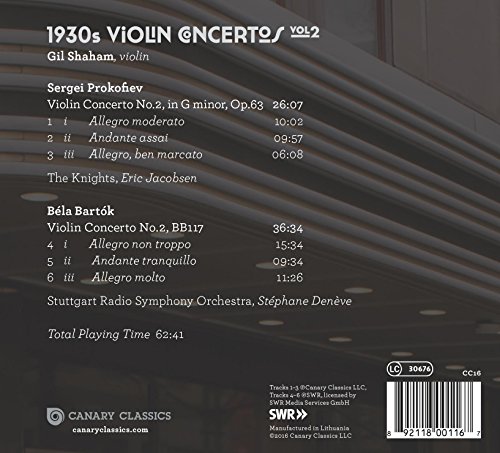 Sergei Prokofiev - 1930s Violin Concertos - CD image 2