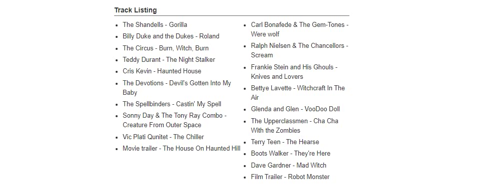 Various - Return Of Halloween Nuggets - CD image 2