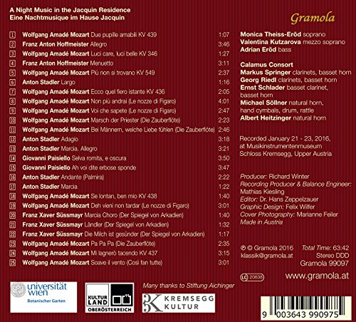 Adrian Eröd - Mozart/Hoffmeister/Stadler/Paisiello/Süssmayr: Nachtmusi image 2