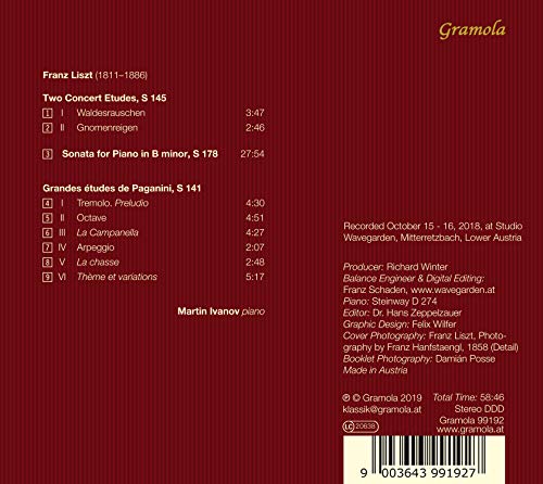 Franz Liszt - : Sonate H-Moll/Paganini-Etüden/Zwei Konzertetüden - C image 2