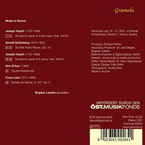 BOGDAN LAKETIC - MADE IN VIENNA - CD image 2