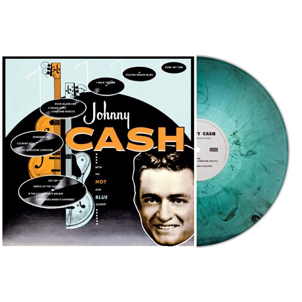 JOHNNY CASH - With His Hot And Blue Guitar (Marble Vinyl) - Vinyl Reco image 1