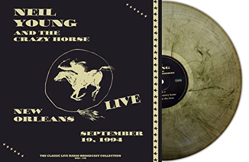 NEIL YOUNG AND CRAZY - Live In New Orleans 1994 (White/Orange Splatter image 1