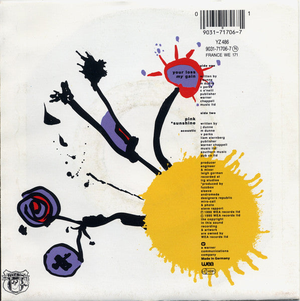 We've Got A Fuzzbox - Your Loss My Gain - Used Vinyl Record 7" image 2