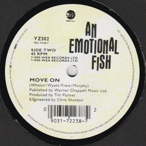 An Emotional Fish - Lace Virginia - Used Vinyl Record 7" image 4