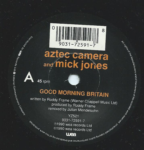 Aztec Camera - Good Morning Britain - Used Vinyl Record 7" image 3