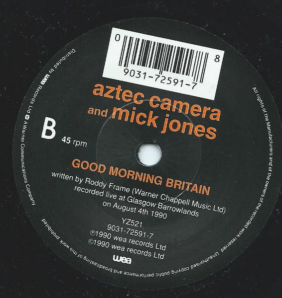 Aztec Camera - Good Morning Britain - Used Vinyl Record 7" image 8