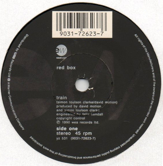 Red Box - Train - Used Vinyl Record 7" image 3