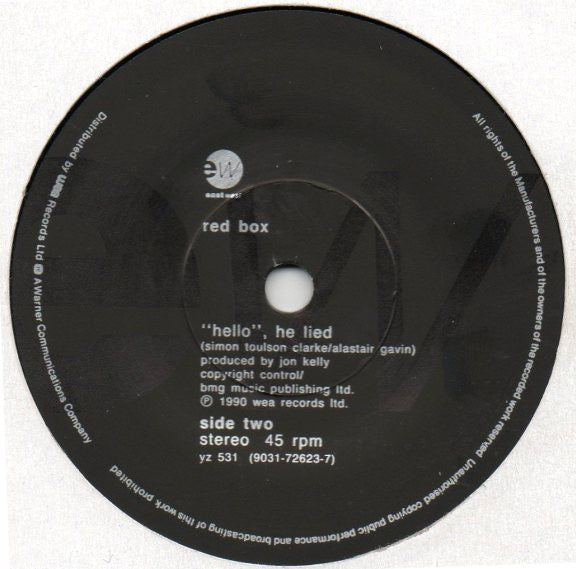 Red Box - Train - Used Vinyl Record 7" image 4