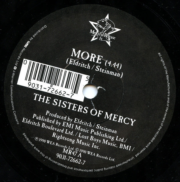 Sisters Of Mercy - More - Used Vinyl Record 7" image 3