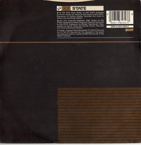808 State - In Yer Face - Used Vinyl Record 7" image 6