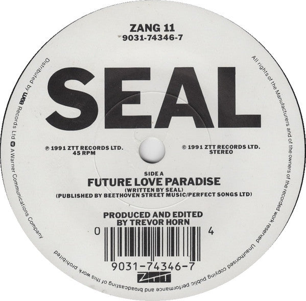 Seal - Future Love EP - Used Vinyl Record 7" image 8