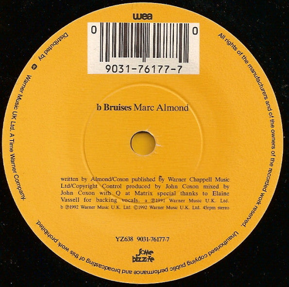 Marc Almond - Days Of Pearly Spencer - Used Vinyl Record 7" image 4