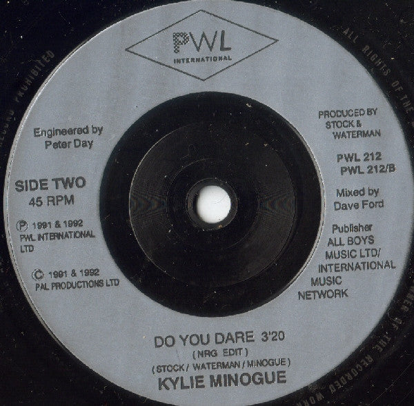 Kylie Minogue - Give Me Just A Little More Time - Used Vinyl Record 7 image 4