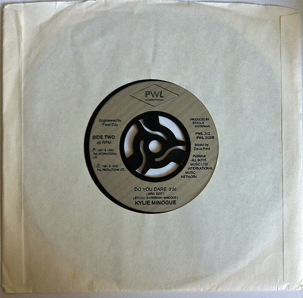 Kylie Minogue - Give Me Just A Little More Time - Used Vinyl Record 7 image 5