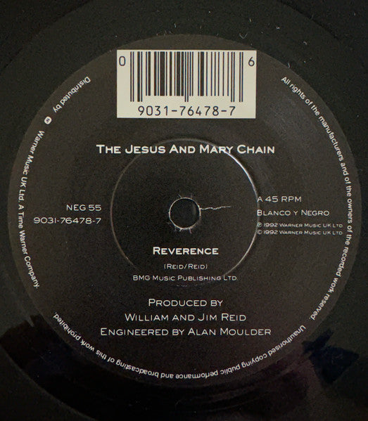 Jesus And Mary Chain - Reverence - Used Vinyl Record 7" image 3