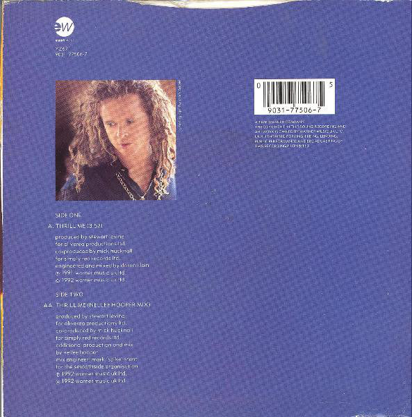 Simply Red - Thrill Me - Used Vinyl Record 7" image 2