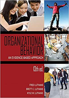 Organizational Behavior : An Evidence-Based Approach