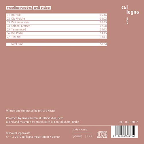 Coastline Paradox - : Welf & Eiger - CD image 2