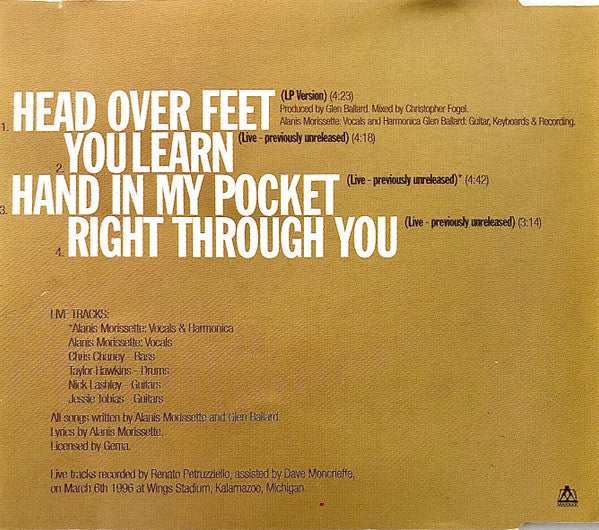 Alanis Morissette - Head Over Feet - Used CD image 7