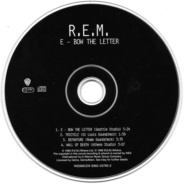 R.E.M. - E-Bow The Letter - Used CD image 3
