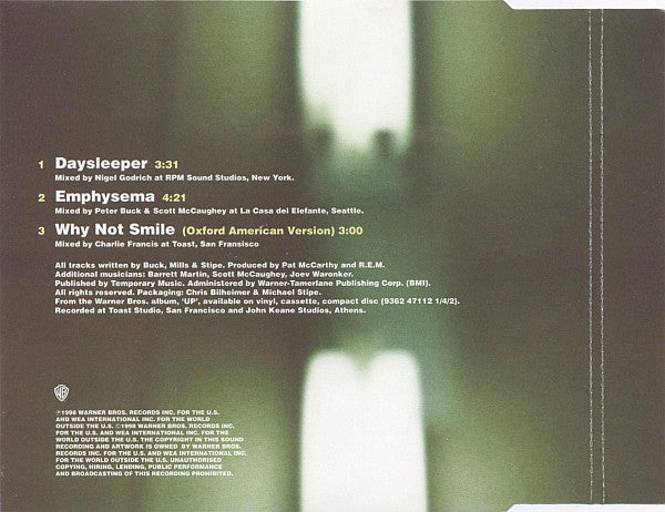 R.E.M. - Daysleeper - Used CD image 3