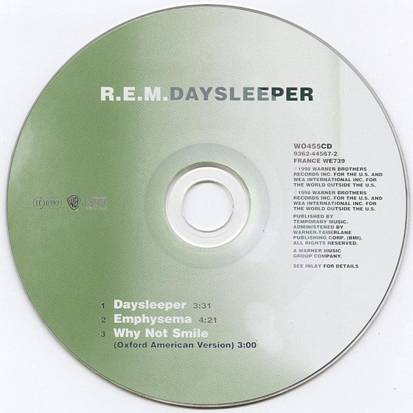 R.E.M. - Daysleeper - Used CD image 4