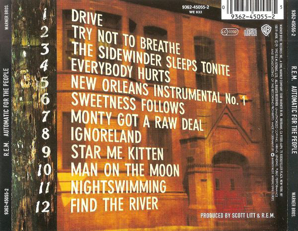 R.E.M. - Automatic For The People - Used CD image 8