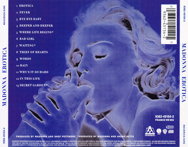 Madonna - Erotica - CD image 2
