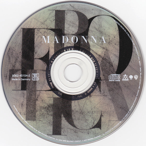 Madonna - Erotica - CD image 3