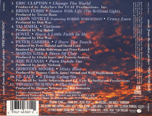 Various - Music From The Motion Picture Phenomenon - Used CD image 4