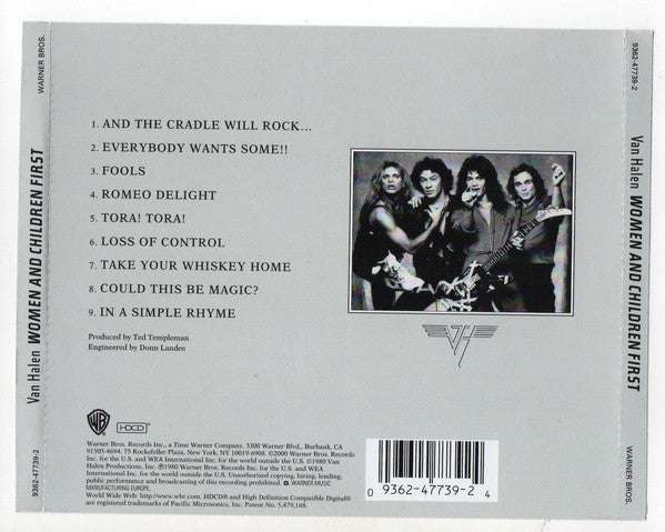 Van Halen - Women And Children First - Used CD image 3