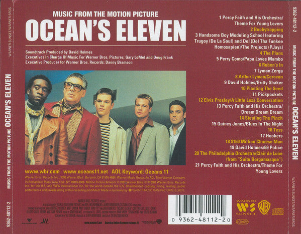 Various - Music From The Motion Picture Ocean's Eleven - Used CD image 2