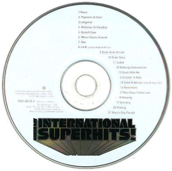 Green Day - International Superhits! - Used CD image 3