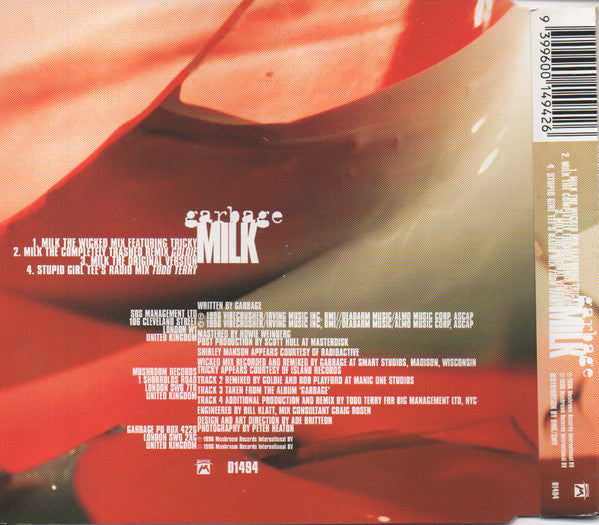 Garbage - Milk (The Wicked Mix) - Used CD image 3