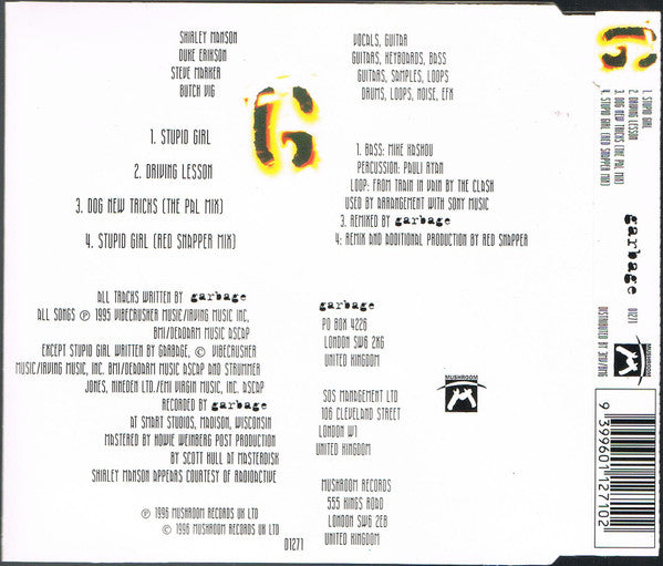Garbage - Stupid Girl - Used CD image 8