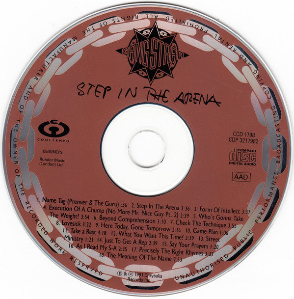 Gang Starr - Step In The Arena - CD image 3