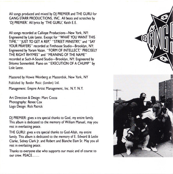 Gang Starr - Step In The Arena - CD image 4