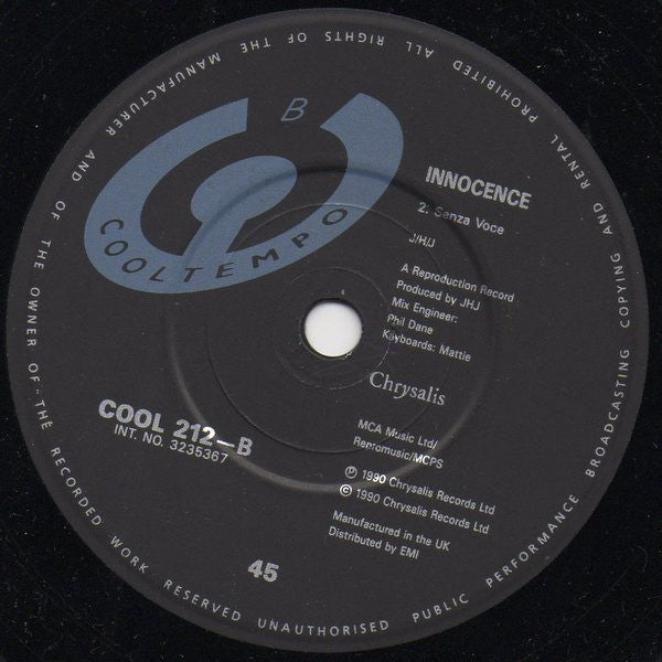 Innocence - Silent Voice - Used Vinyl Record 7" image 10